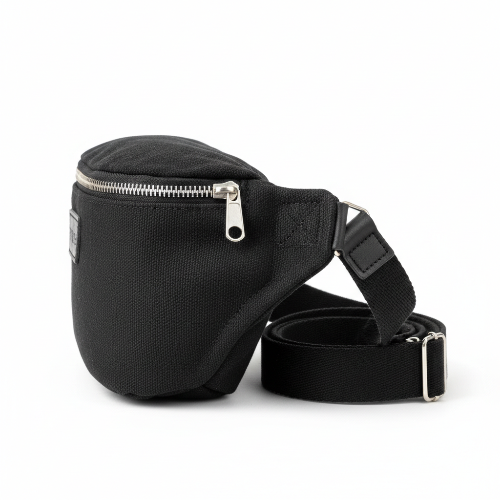 Handmade Black Women's Waist Bag